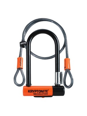 Kryptonite New-U Evolution Mini-7 U-Lock with 4' Flex Cable 13mm x 17.8cm (7˝) x