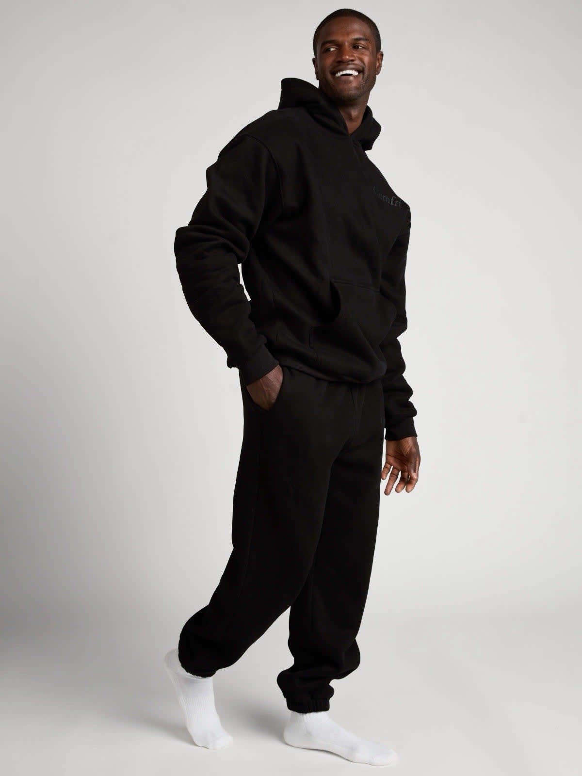 COMFRT Minimalist Hoodie in Obsidian - Size XL