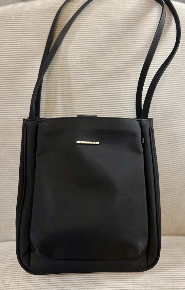 Kipling 氧气黑色尼龙单肩包斜挎包手提包 — 第 2/4 张图片