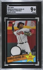 2020 Topps 1985 Baseball All-Stars Relics Black Ronald Acuna Jr SGC 9 MINT 00d2
