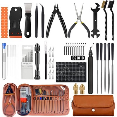 66-Piece 3D Printer Tool Kit Storage Case FDM SLA Bambu Lab Ender 3 Kobra Post