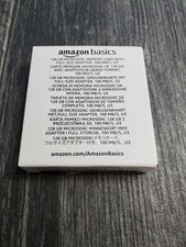 Amazon Basics 128GB Micro SDXC Card A2 U3 with Full Size Adapter Memory Black