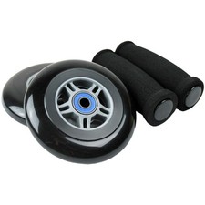 Replacement Razor Scooter Wheels, ABEC 7 Bearings, Handle Bar Grips Black/Bl...