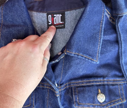 Vintage 90s Backstreet Boys Denim Jean Jacket Rare M Y2K Giant Brand BSB NKOTBSB - Picture 7 of 11