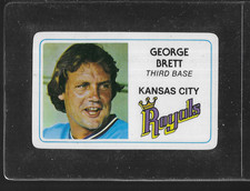 1981 PERMA-GRAPHICS SUPER STAR CREDIT CARD #03 GEORGE BRETT NICE CARD