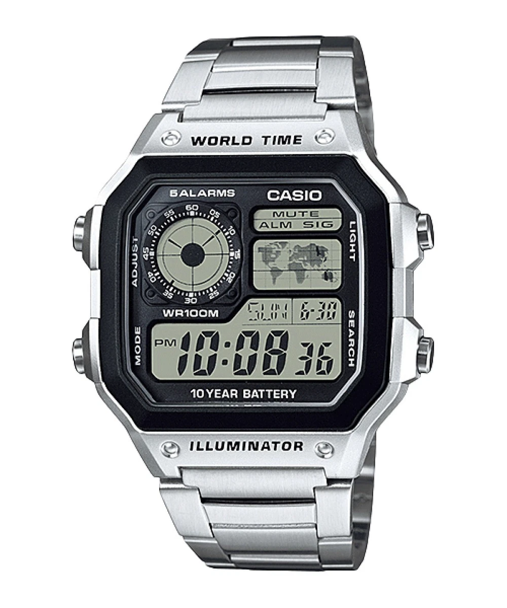 Casio Orologio Analogico al Quarzo Uomo con Cinturino in Resina MWC-100H-1AVCF