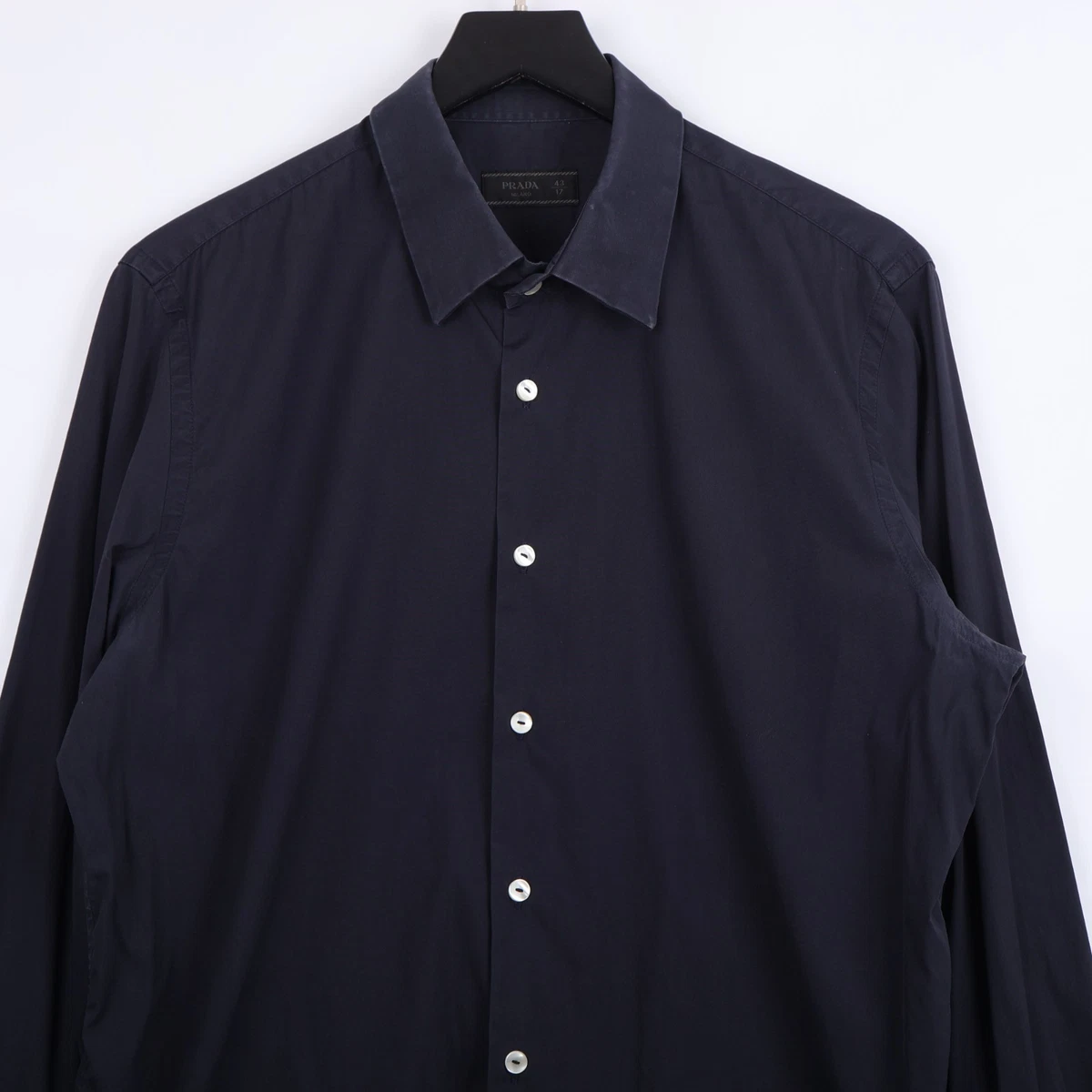 PRADA Black Long Sleeve Dress Shirts for Men for sale | eBay