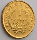 1853 $1 One Dollar Liberty Head Gold Dollar  — photo 6