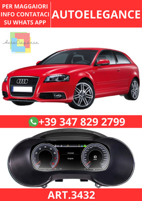   ART.3432 Cockpit Virtual Digital LCD für Audi A3 8P 2008-2013  