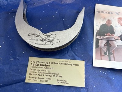 Levar Burton  Geordi La Forge  Signed VISOR Prop Star Trek TNG