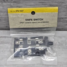 Archer Radio Shack 275-1537 DPDT Knife Switch .5A @ 200VDC New