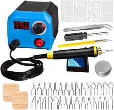 Pyrography Wood Burning Kit, Professional Wood Engraving Pen Kit, Temperature Ad