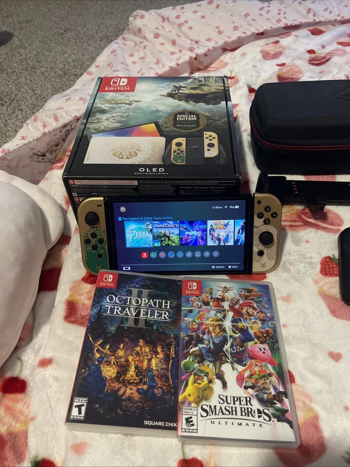 Nintendo Switch OLED Tears of the Kingdom Edition Bundle - Image 2 of 4