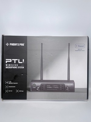 Phenyx Pro PTU-71-2H UHF Dual-Channel Wireless Handheld Microphone System *NEW*