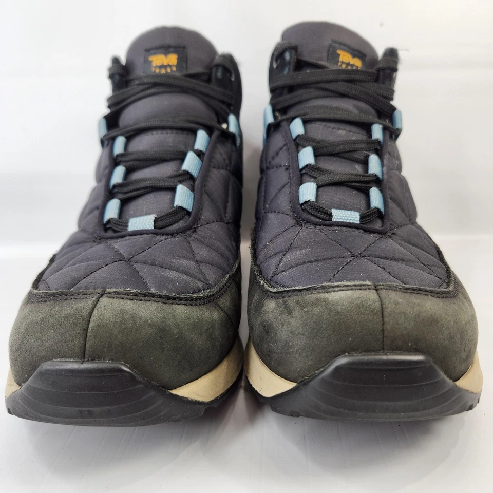 Botas Teva a prueba rápida para mujer talla 10 negras acolchadas al tobillo zapatos de senderismo F20021G Foto 3 de 4