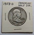 1958 D Benjamin Franklin Half Dollar