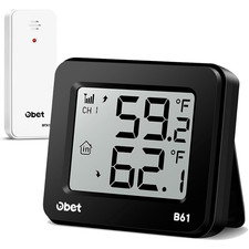 Indoor Outdoor Thermometer Wireless 500ft Remote Digital Gauge Patio B61 Blackv2 Indoor Outdoor Thermometer Wireless 500ft Remote Digital Gauge Patio B61 Blackv2