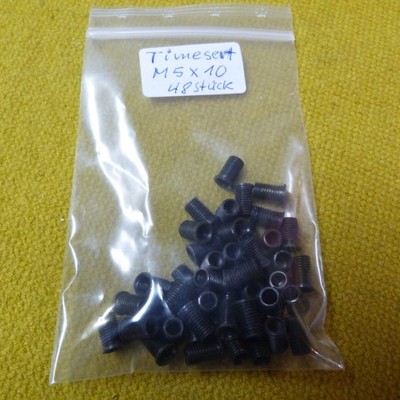TIME -SERT Gewindeeinsatz M5 x 10 neu mit Bund schwarz neu verschiedene Mengen