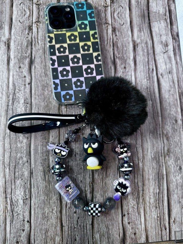Bad Badtz Maru 3D Sanrio Chain Wallet Sanrio Phone Strap Wristlet Bag Charm