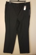 Lane Bryant Pants Women 26 Black Flex Magic Waistband Tighter Tummy Trousers NEW