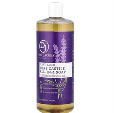 Plant-Based Pure Castile All-In-1 Soap, Lavender Essential Oil, 32 oz 946 ml 