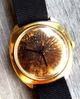 VTG TIMEX CRAZY PATINA 35 mm  NEW BATTERY & NOS NATO STRAP RUNS GREAT BIG WRIST