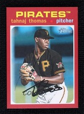 2020 Topps Heritage Minor League Edition Red 1/1 Tahnaj Thomas #35 v7j