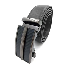 Genuine Leather Mens Ratchet Belt Belts For Men Adjustable Automatic Buckle Ta