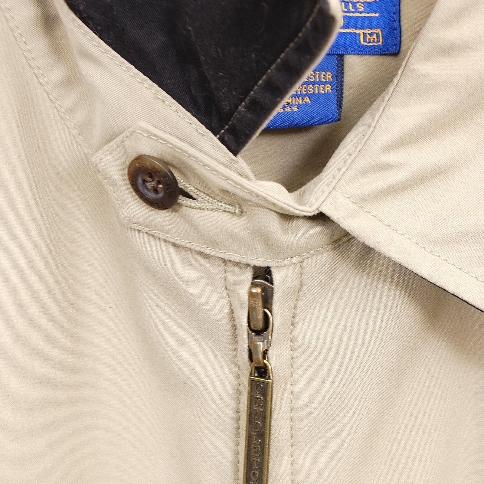 Pendleton Jacket Mens Medium Beige Full Zip Plaid… - image 6