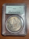 1879-S Morgan Silver Dollar $1 - PCGS MS65 OGH OLD GREEN HOLDER