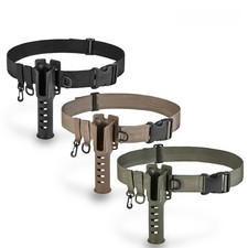 Adjustable Waist Fishing Rod Holder Belt, Hands-Free Pole Holster for All Types