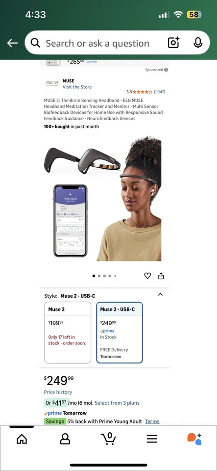 MUSE 2: La diadema con detección cerebral - Rastreador de meditación Foto 4 de 4