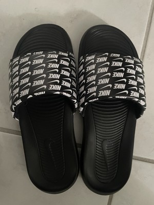 Nike Men's Victori One Slide Size 10 Blank And White Print