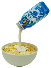 Display Fake Food Prop Cornflakes Cereal With Pouring Milk Splash