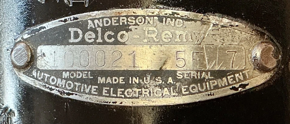 Generador Delco 1100021, 1953-55 Nash Rambler, 6 voltios Foto 3 de 4