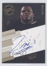 2014 Press Pass Signings Gold X's & O's 13/199 Louis Nix III #PPS-LN Auto fm0