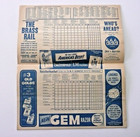 1956 NY GIANTS SCORECARD vs PITTSBURGH PIRATES – MAYS, CLEMENTE- UNSCORED! — photo 3