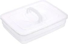 Pizza Dough Proofing Box, 14 X 10.3Inch Large Capacity Container, Fits 4-6 Dough