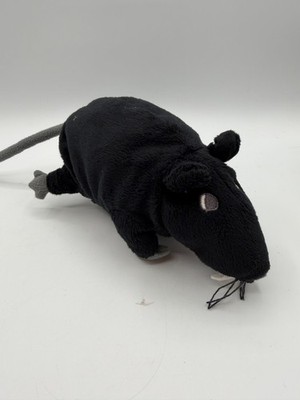 IKEA Gosig Ratta Black Rat 9'' Plush Stuffed Animal Rodent Mouse Tush Tags Cut