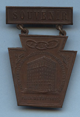 souvenir 1895 ODD FELLOWS TEMPLE DEDICATION * PHILADELPHIA PA. *