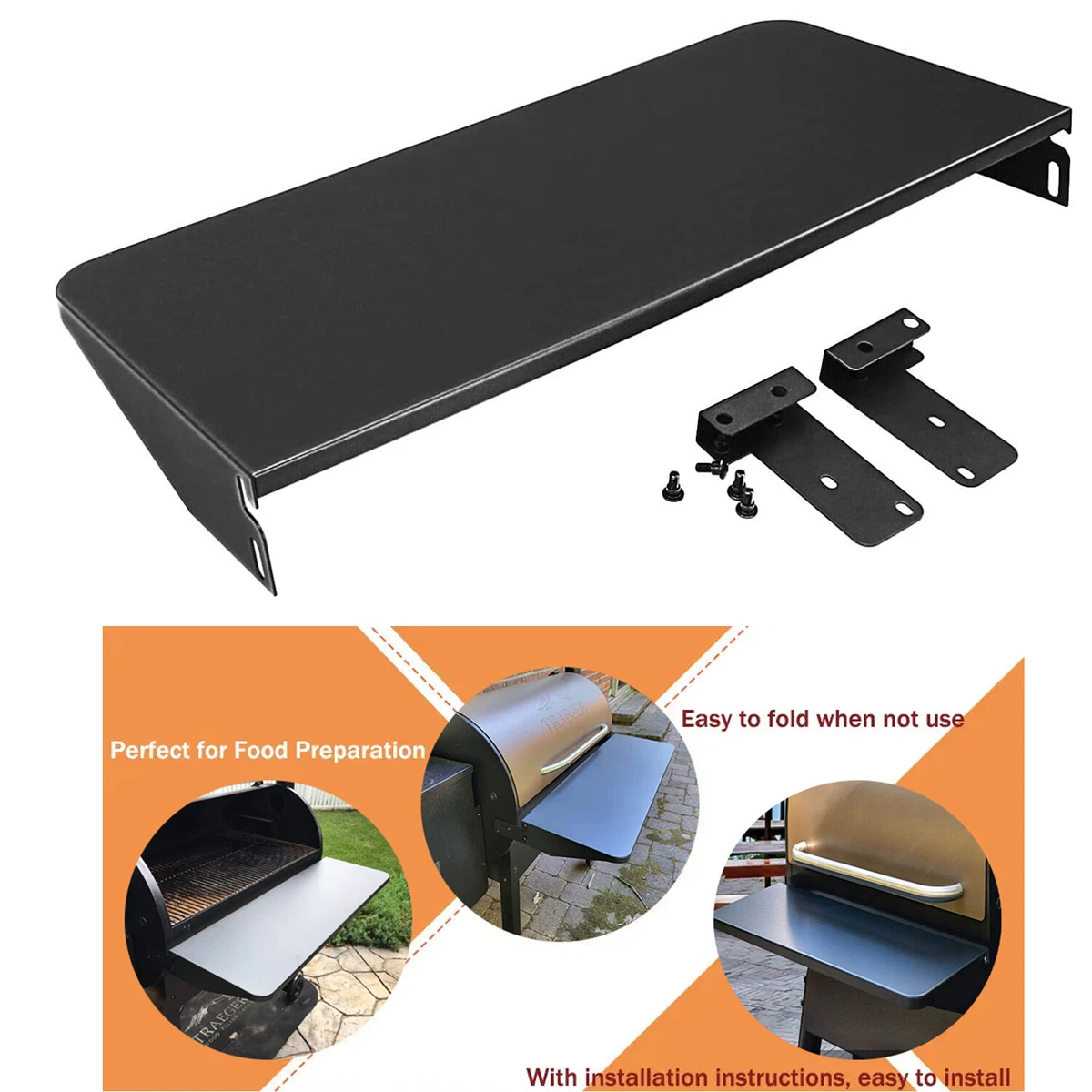 Gill Folding Front Shelf for Traeger Pro 22 Pro 575 and Ironwood
