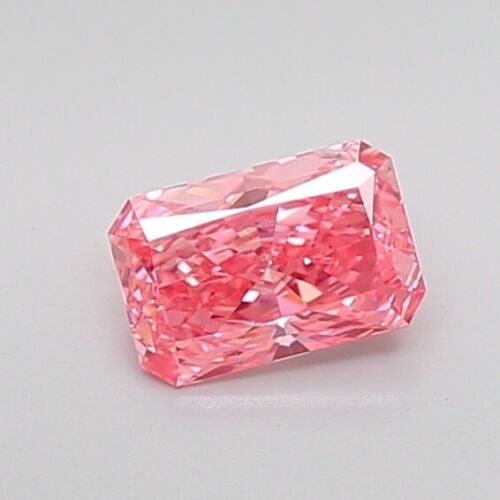 1,02 diamante radiante coltivato in laboratorio per anello di fidanzamento IGI fantasia rosa vivo VS1 - Foto 3 di 11