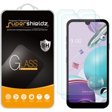 [Paquete de 2] Protector de pantalla de vidrio templado Supershieldz para LG K31/K31 Rebel