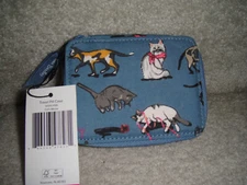 VERA BRADLEY TRAVEL PILL CASE in the CUTE "CAT'S MEOW" PATTERN!   $29 RETAIL!
