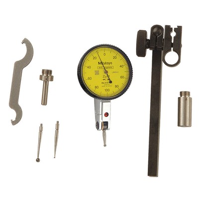 MITUTOYO 513-405-10T Dial Test Indicator Set,Hori,0 to 0.2mm 16X246
