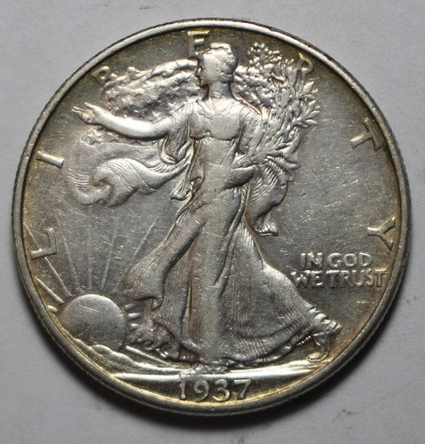 1937 D Walking Liberty Half Dollar PH663