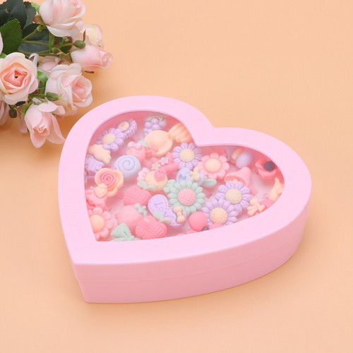 36 Pcs Kids Macaron Flower Rings Cartoon Platform Pretend Play m - Picture 5 of 13