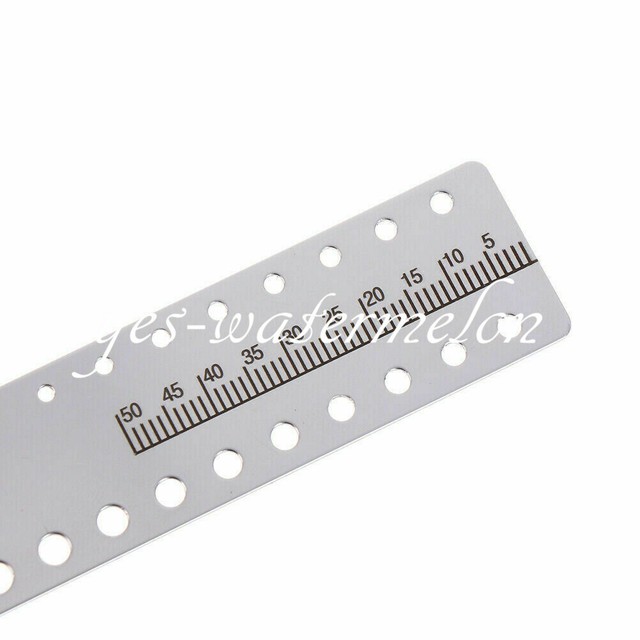 10 Pcs Dental Stainless Steel Endodontic Rulers 90 mm Root Canal