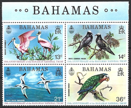 Bahamas 1974. Birds. Sc#362-365, MNH