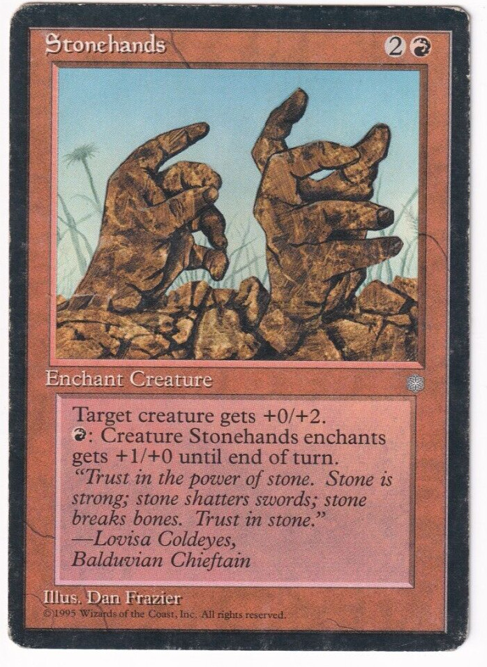 Stonehands Ice Age #219 Magic The Gathering 1995 MTG Single